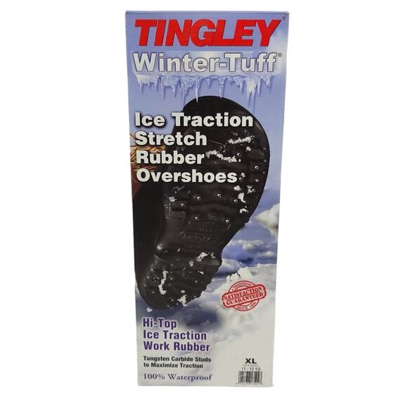 Tingley Winter-Tuff Ice Traction Stretch Rubber Overshoes HI-Top - Picture 2 of 7